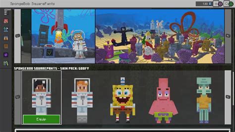 All 40 Official Spongebob Minecraft Skins Youtube