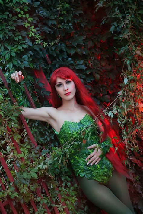 poison ivy cosplay costume dc comics poison ivy green etsy