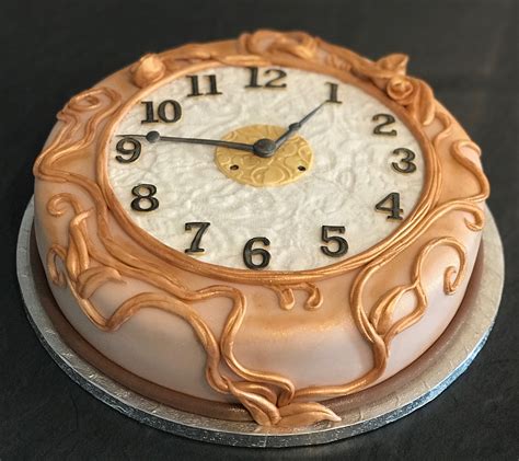 Antique Clock Cake New Years Cake Cake Decorating Cake