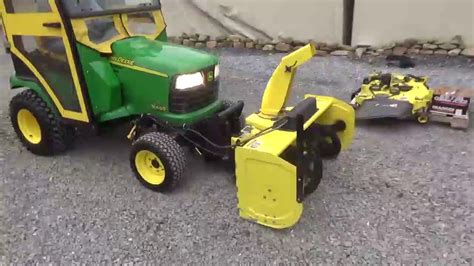 2006 John Deere X585 4x4 Lawn And Garden Tractor With Snow Blower Snow