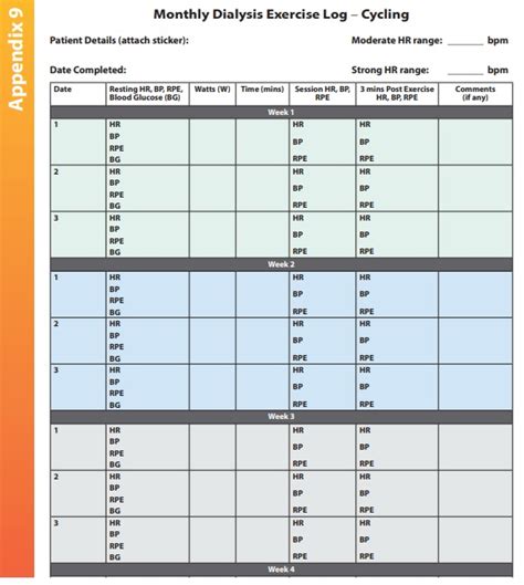 Professional Exercise Log Template Excel Excel Tmp