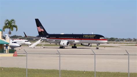 Trump Plane Spotted At Palm Beach International Airport