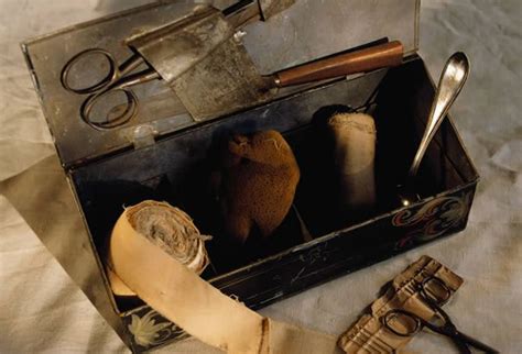 Medical Kit Included In This Civil War Medical Kit Are Scissors Gauze