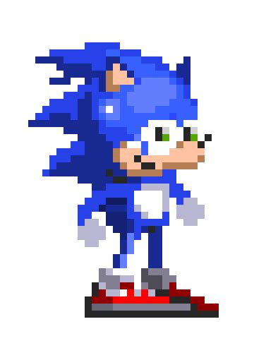 Sonic 2019 Movie Sprite Pixel Art Maker