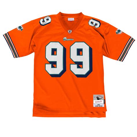 Mitchell And Ness Jason Taylor 99 Miami Dolphins Legacy Throwback Nfl