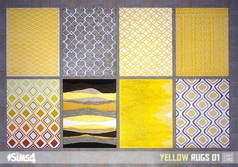 Yellow Rugs 01 At Oh My Sims 4 Sims 4 Updates
