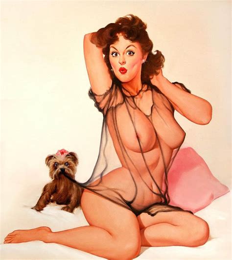 Contemporary American Pin Up Of Baron Von Lind