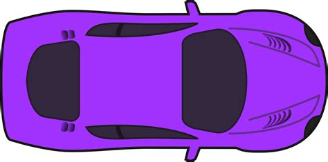 Clipart Purple Racing Car Top View