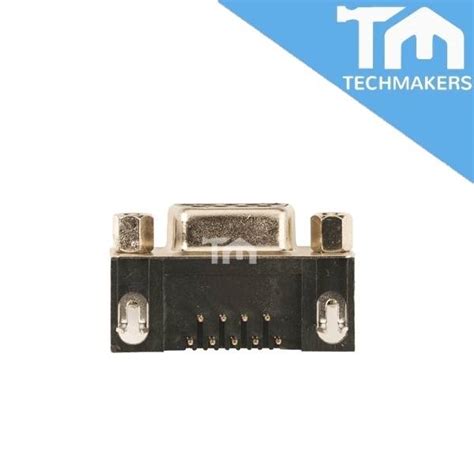 Db9 Right Angle Female Serial Connector Pcb Mount