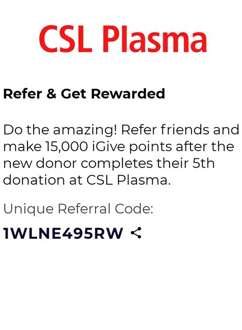 January 2024 Special: Use My CSL Plasma Referral Code 1WLNE495RW for a