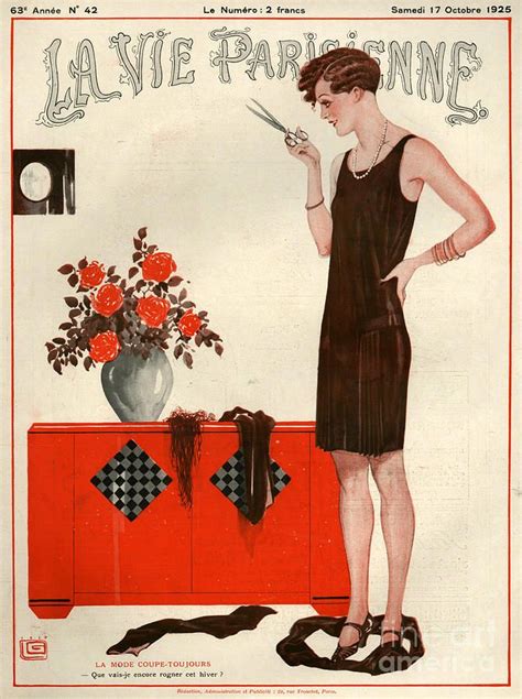France Drawing 1920s France La Vie Parisienne Magazine By The