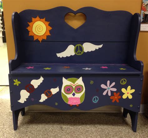 Hand Painted Benchchest Available At Charmed In Lynchburg Va 434