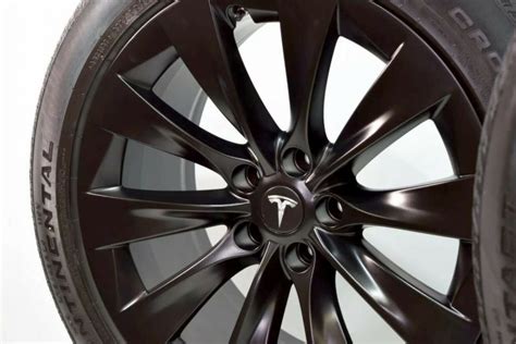 20″ Tesla Model X Factory Wheels Oem Rims Tires Original Satin Black