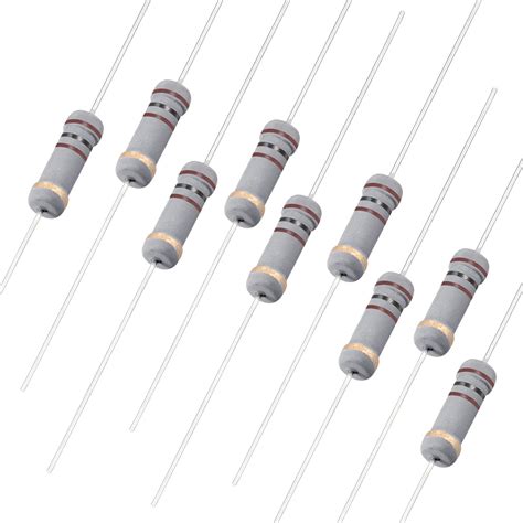1w 100 Ohm Carbon Film Resistor 5 Tolerance 4 Color Bands Fixed