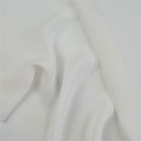 Silk Double Georgette In Natural White 16mm East And Silk Silk Fabric