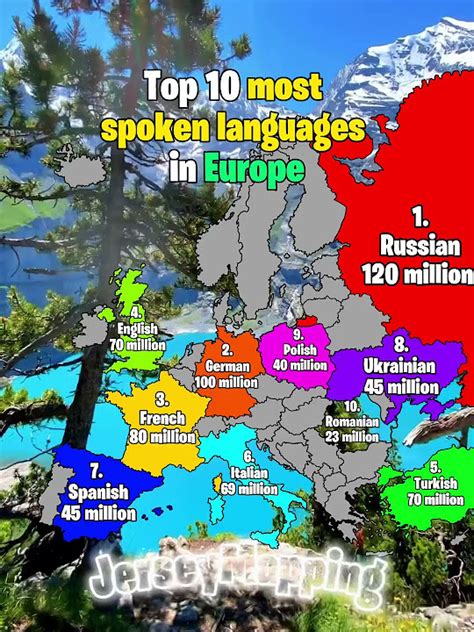 The 10 Most Spoken Languages In Europe Mapping Youtube