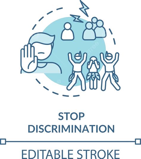 Stop Discrimination Turquoise Concept Icon Gender Abuse Drawing Vector Gender Abuse Drawing