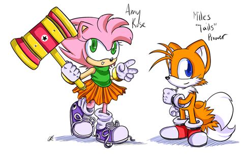 Classic Amy And Tails By Chicaaaaa On Deviantart