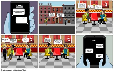 Peer Pressure Comic Strip Storyboard By Affa2eaa