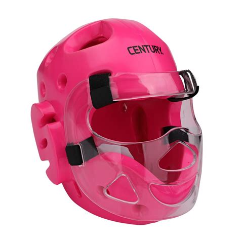 Neon Pink Full Sparring Headgear With Face Shield
