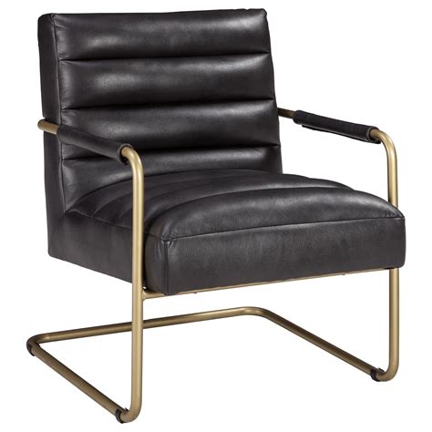 Shop for leather accent chairs in accent chairs. Signature Design by Ashley Hackley Gold Finish Metal Arm ...