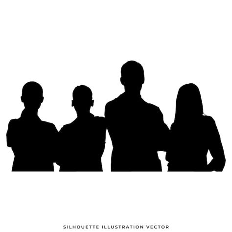 Premium Vector Silhouette Of Woman In Different Poses Vector Illustration