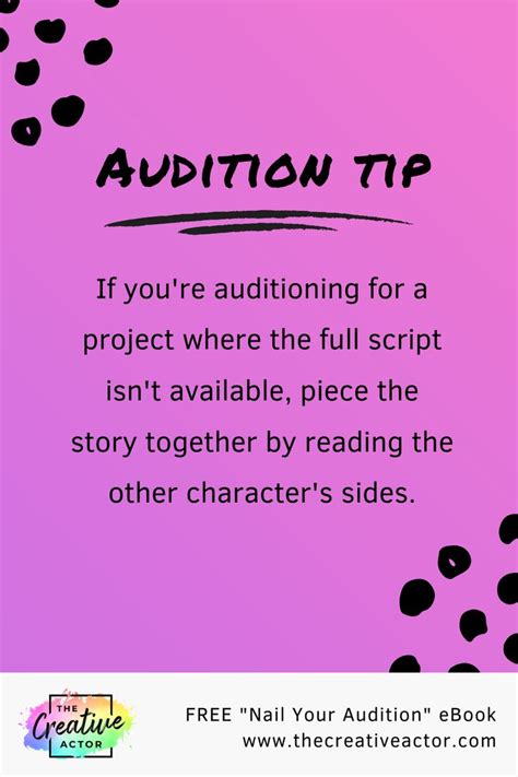 Auditions Acting Audition Audition Tips Acting Tips Acting