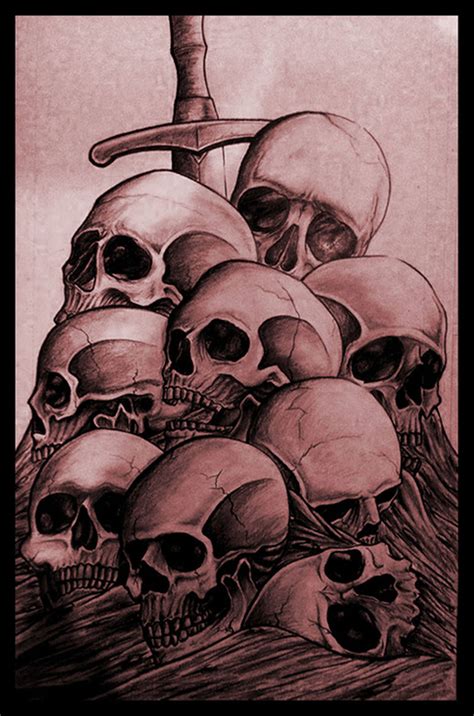 Pile Of Skulls Drawing At Explore Collection Of