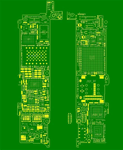 You can download the case design document here containing more schematics and apple's requirements for case designs. IPHONE 5 PCB LAYOUT for 7,73