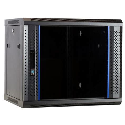 U Wall Mount Network Server Data Cabinet Enclosure Rack Glass Door Lock W Fan Computers
