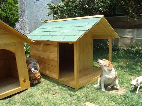 Casa Para Perro De Madera Residencial Con Terraza D Lujo Vv4 4000
