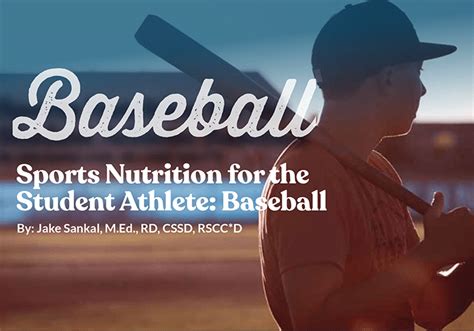 Baseball Sports Nutrition American Dairy Association NE
