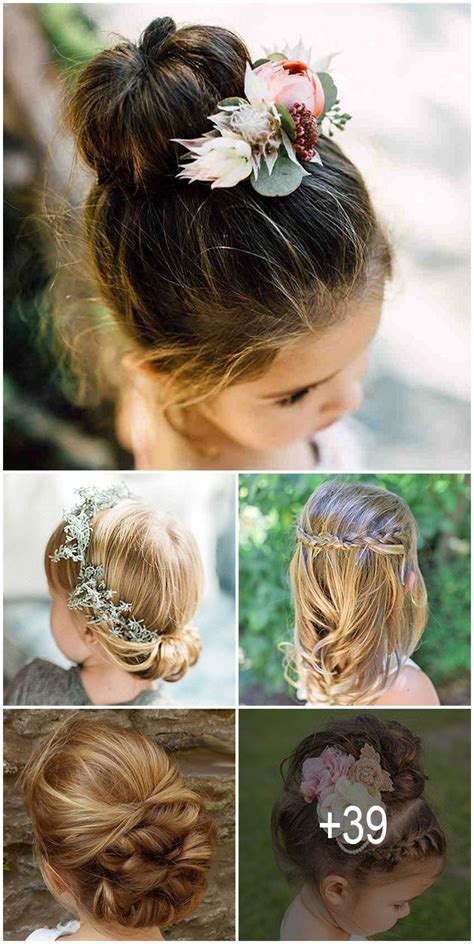 39 Cute Flower Girl Hairstyles 2020 Update With Images Flower Girl