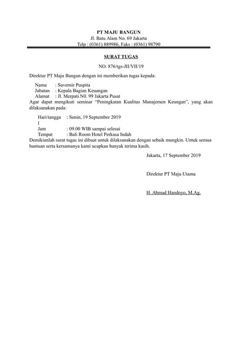 Ketua umum pac ipnu tikung alamat : Download Contoh Surat Tugas Jalan