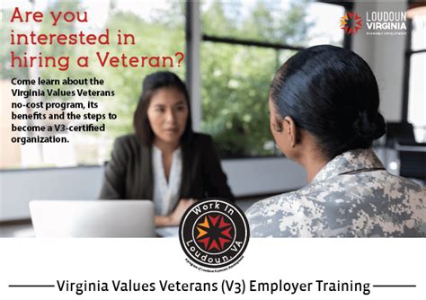 Virginia Values Veterans Employer Training Loudoun County Economic