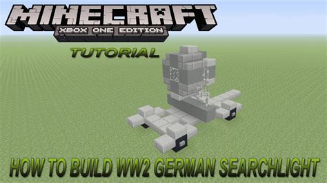 Minecraft Xbox Edition Tutorial How To Build Ww2 German Searchlight