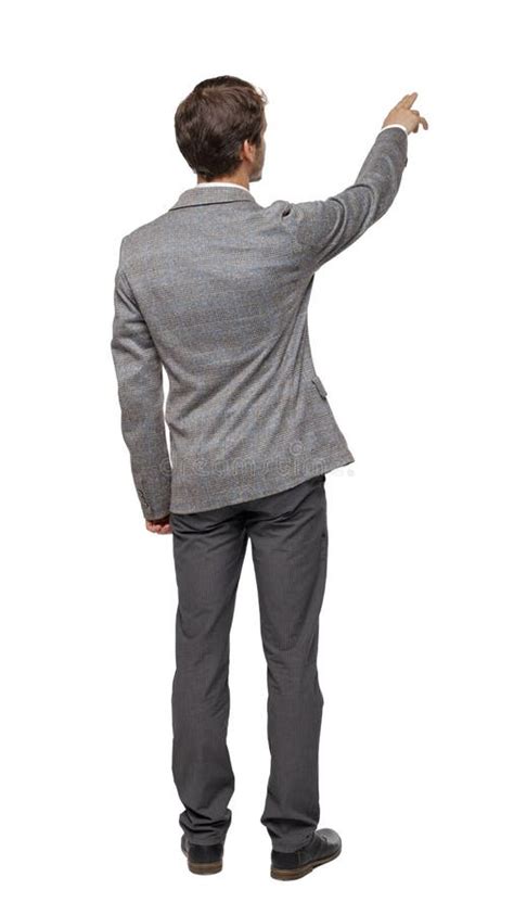 Back View Of Pointing Business Man Stock Photo Image Of Male