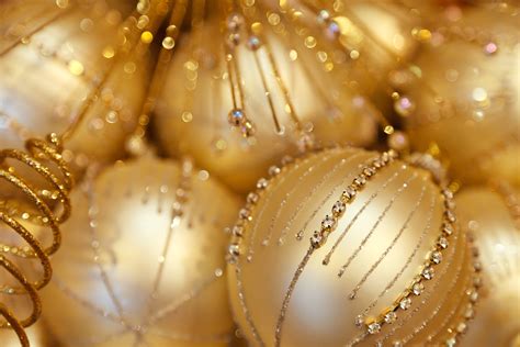 Light Gold Ball Christmas Background Free Textures Photos