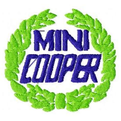 Mini Cooper Logo Embroidery Design Car Design Embroidered Inspire