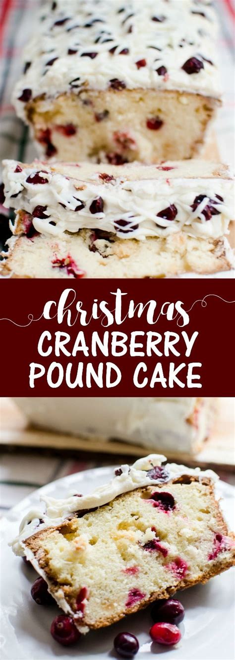 However, my doctored cake mix recipe is also very popular with family and friends and honestly, it's so much easier to make than. Christmas Cranberry Pound Cake - A Grande Life | Cranberry recipes dessert, How sweet eats ...
