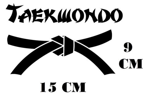 Adesivo Logo Taekwondo Mma Luta Com Frete Gratis Elo7