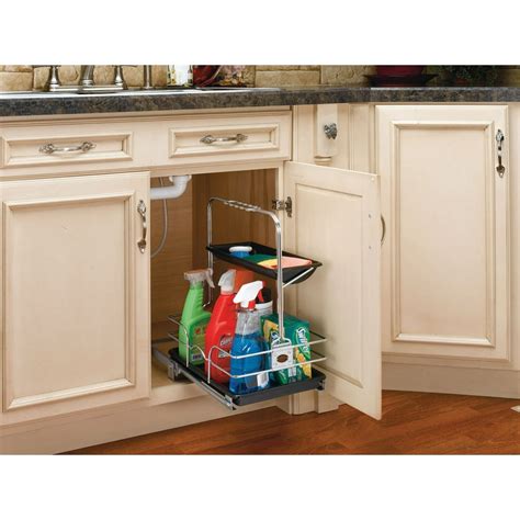 Rev A Shelf 544 10c 1 Chrome 544 Series Removable Under Sink Caddy