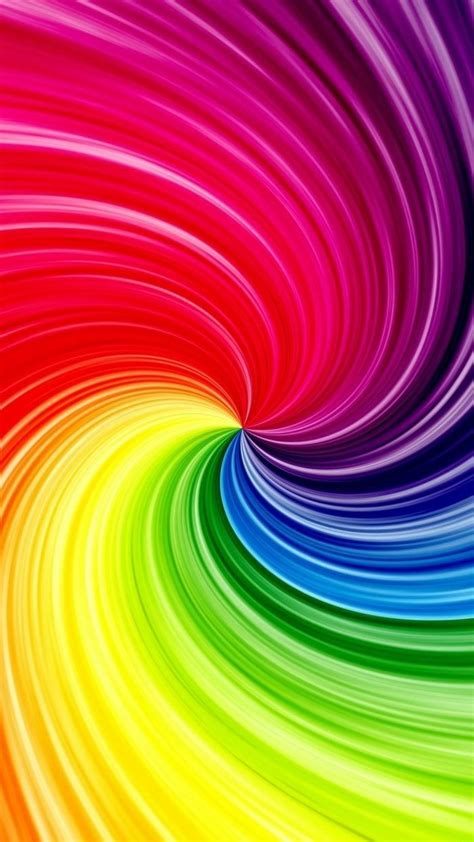 3d Rainbow Color Swirl Wallpaper Iphone Neon Iphone Wallpaper