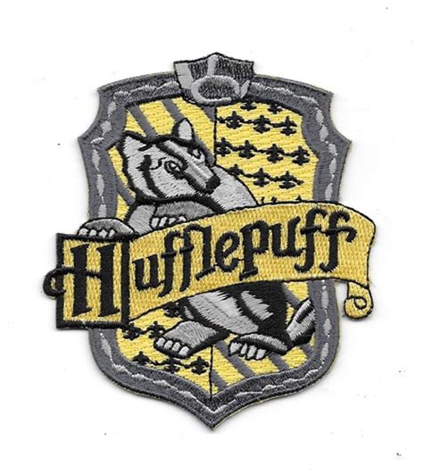 Harry Potter House Of Hufflepuff Crest British Logo Embroidered Patch