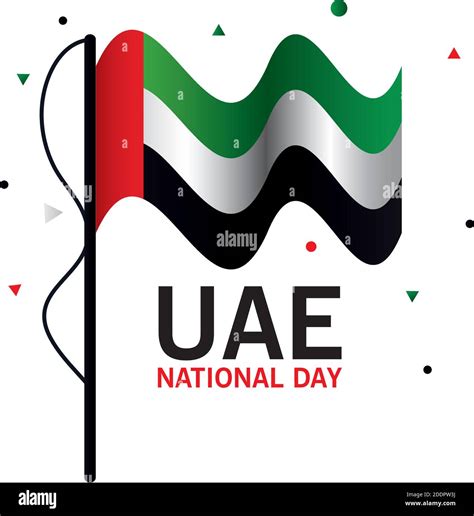 Uae National Day With Flag Vector Design Stock Vector Image And Art Alamy