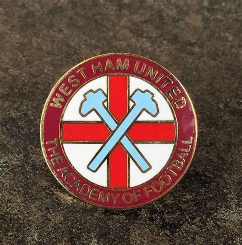 West Ham United Enamel Pin Badge The Academy Of Football Rare