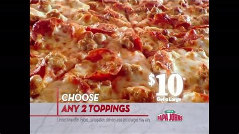Papa John S Tv Commercial For Large 2 Topping Pizza And Papa Rewards Ispot Tv