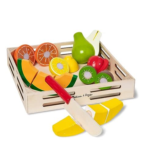 Buy Melissa And Doug Cutting Fruit Set Wooden Play Food Attractive