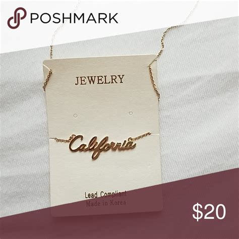 Gold California Necklace California Necklace Checks Fashion Trending Necklaces