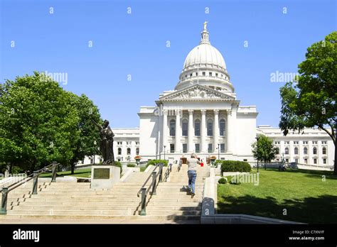 The Wisconsin State Capitol Building In Madison Wi Stock Photo Alamy